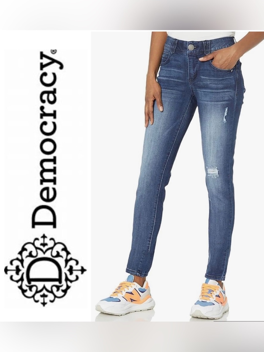 Democracy Women’s Sz 4 Blue Wash “Ab”solution Jegging Jeans